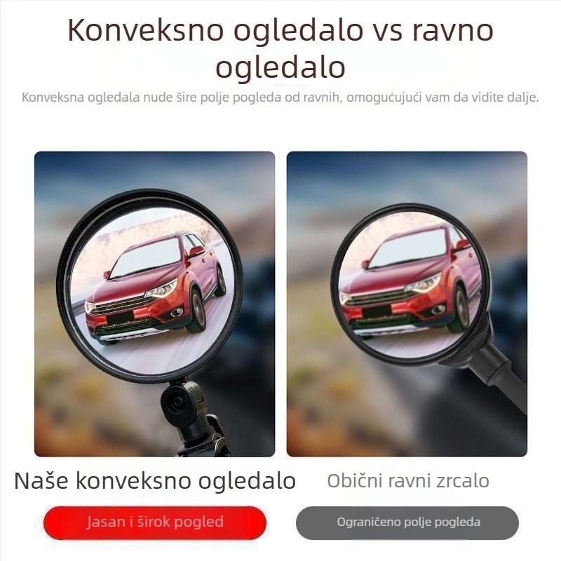 Set od 2 retrovizora s rotacijom od 360° za električna vozila i bicikle