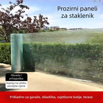 FRP poluprozirni panel sunčevog svjetla za staklenik i sunčanu sobu, ravni panel, debljina 8–10 mm