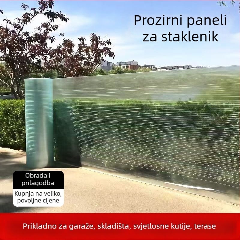 FRP poluprozirni panel sunčevog svjetla za staklenik i sunčanu sobu, ravni panel, debljina 8–10 mm