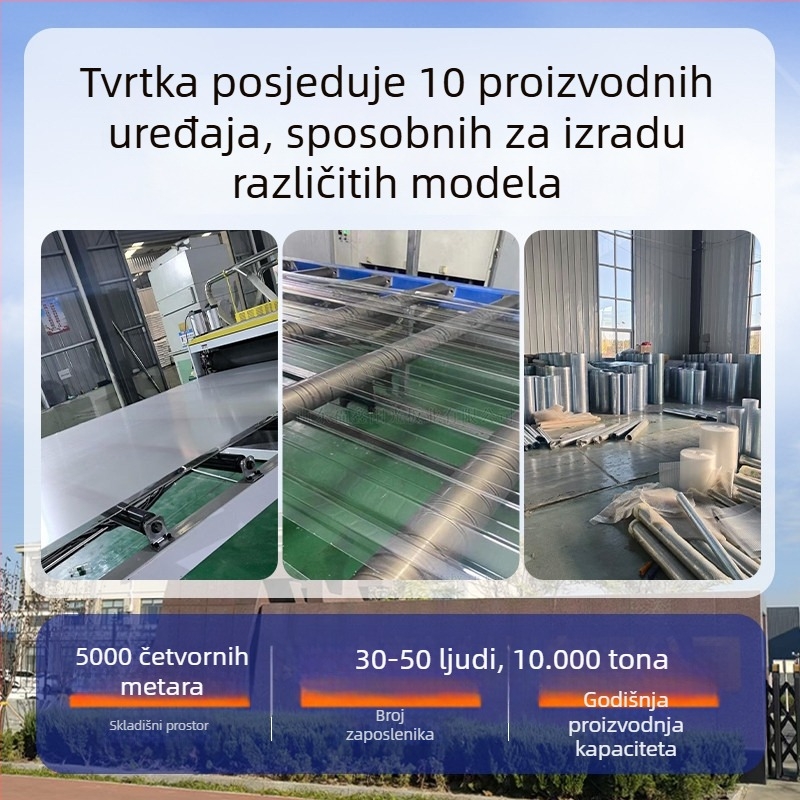 FRP poluprozirni panel sunčevog svjetla za staklenik i sunčanu sobu, ravni panel, debljina 8–10 mm