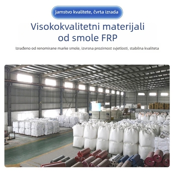 FRP prozirna ploča za skupljanje svjetla za staklenik — ljestvičastog oblika, ojačana poliesterskim vlaknima; otporna na starenje, otporna na grad, otporna na koroziju, vatrootporna i toplinskoizolirajuća