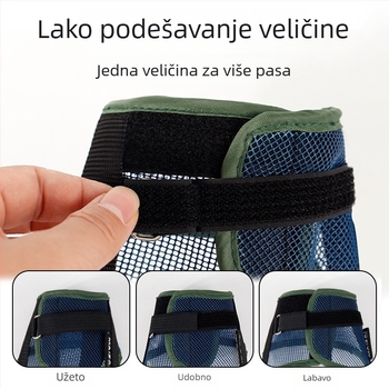 Pasja muzzla s prozračnom mrežom – sprječava ugrize, lajanje i nepotrebno jedenje (Šifra: MZ-2201; Materijal: Poliester; Podrijetlo: Drugo; Uvoz: Da; Značka: MAIZAI)