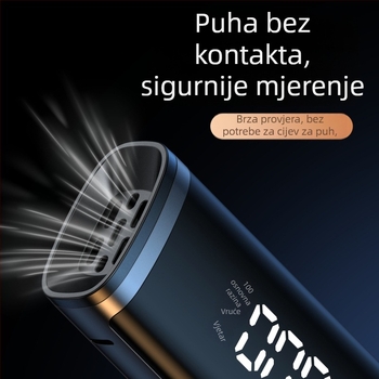 Prijenosni tester alkohola za automobile, visoka preciznost, aluminijska legura + ABS