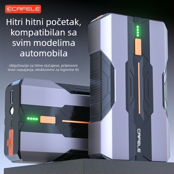 ANNENG automobilni starter s kompresorom zraka i Power Bankom — sve-u-jednom, ultra-tanki prijenosni ABS kućište, model MC6603
