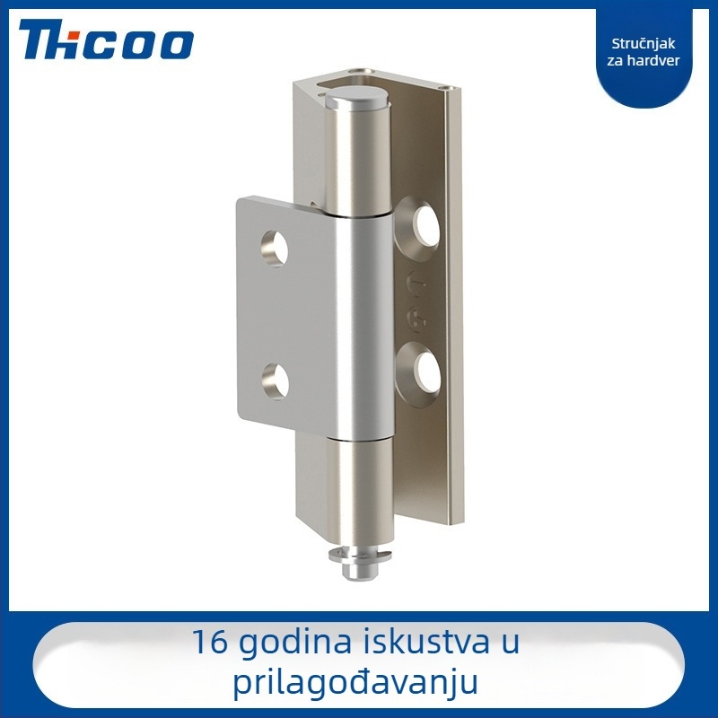 Šarka za vrata razvodne kutije, cinkova legura, nikliranje, model B2108-211N, brend thcoo