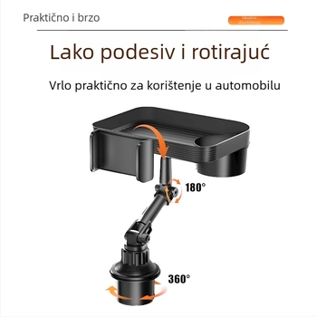 Cheges CP12 – držač za centralnu konzolu automobila, ABS plastika, kompatibilan s držačem za čašu