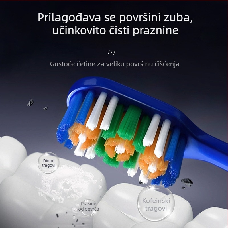 Ručna četkica za zube za odrasle s DuPont vlaknima – Qinglang Hao Jie, srednja tvrdoća