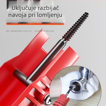 Alat za pozicioniranje pod pravim kutom - višenamjenski vodovodni alat za kupaonicu, demontaža i ugradnja umivaonika, cijevi i kutnog ventila (Uvoz: Ne; Bez licenciranih privatnih marki)