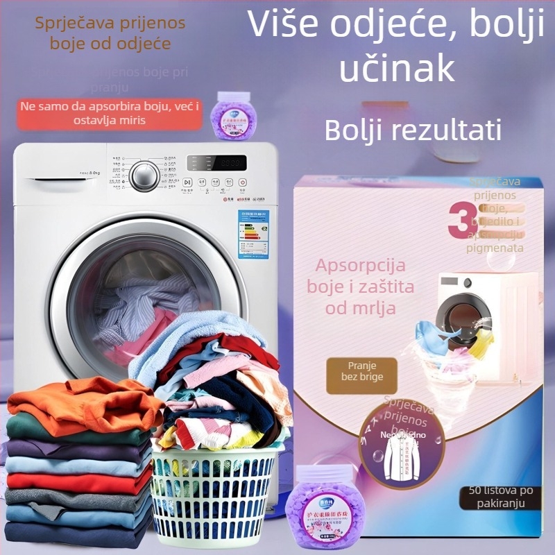 Listovi za hvatanje boje u pranju – netkani materijal, zaštita od bojanja, Pakiranje: kutija, Količina u kutiji: 50, Značka: Drugo