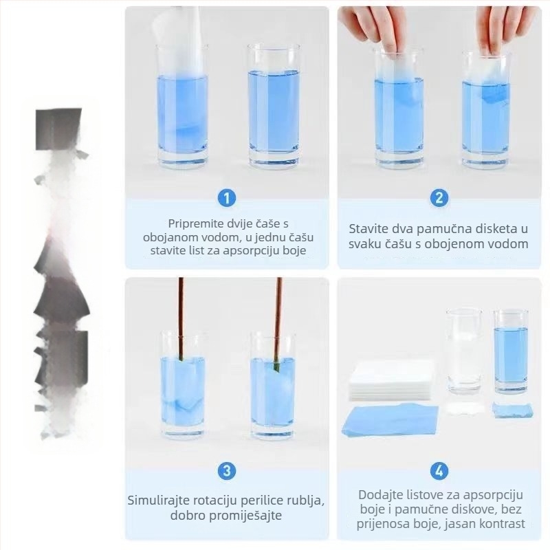 Rabbit Girl List za hvatanje boje pri pranju — dubinsko čišćenje, zaštita boje, netkani materijal