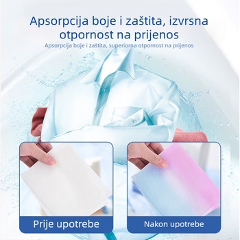 Juqi Listovi za pranje protiv prijenosa boje – Zaštita boje, Apsorpcija boja, Za odjeću