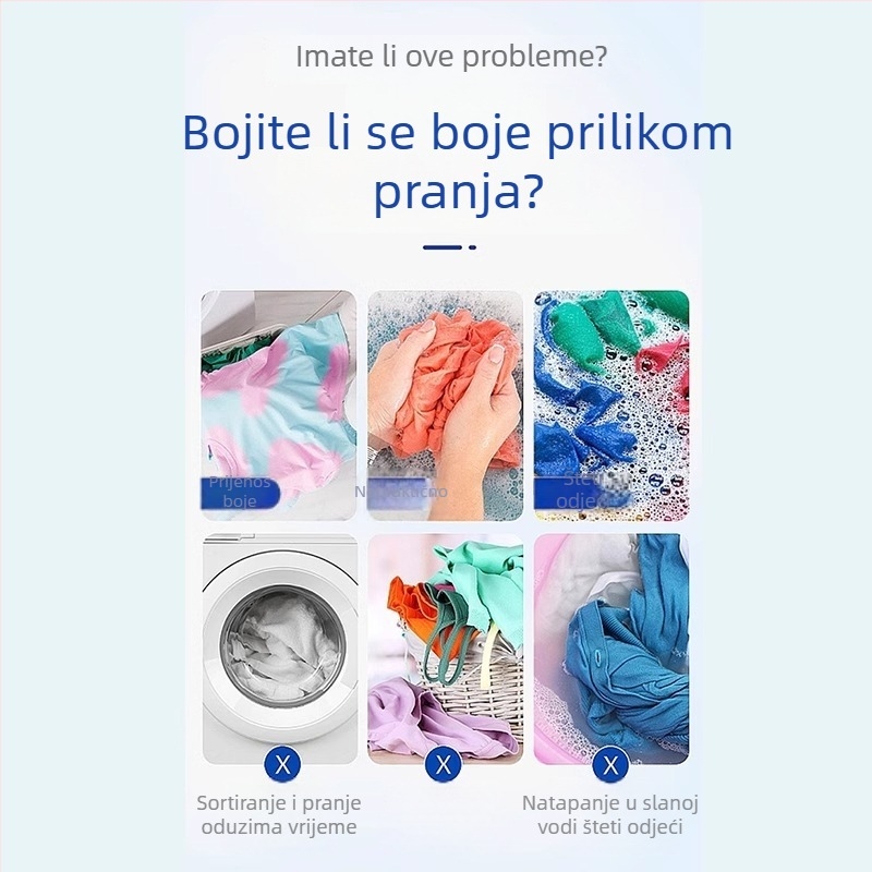 Color Catcher listovi za pranje — apsorbiraju boje, sprječavaju miješanje boja, hvatač vlakana