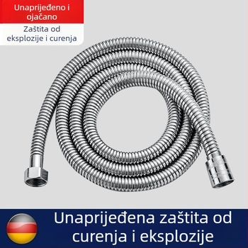 Tuš cijev od 304 nehrđajućeg čelika, fleksibilna, Twist montaža, marka Shouli, nominalni tlak 20, radna temperatura 100°C