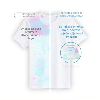 List za fiksiranje boje pri pranju — protiv mrlja; uklanjanje mirisa; zaštita od moljaca; 24 komada u kutiji; Serija: Čišćenje i njega odjeće; Šifra proizvoda C00268