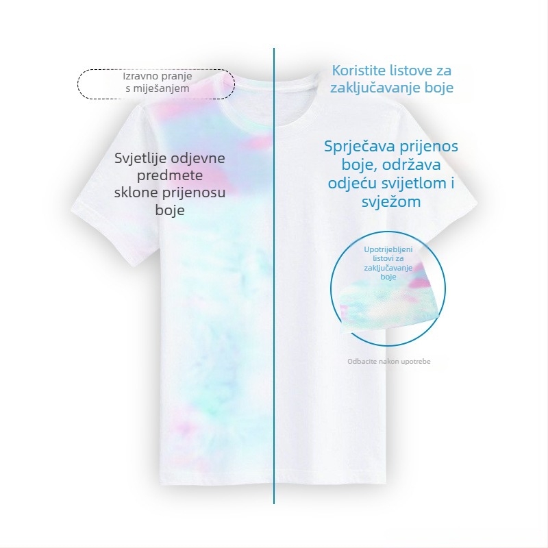 List za fiksiranje boje pri pranju — protiv mrlja; uklanjanje mirisa; zaštita od moljaca; 24 komada u kutiji; Serija: Čišćenje i njega odjeće; Šifra proizvoda C00268