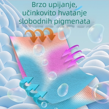 Dai Hao Listovi za Pranje s Apsorpcijom Boja – Zaštita od prijenosa boje, Zaštita tkiva, Listovi za pranje protiv mrlja