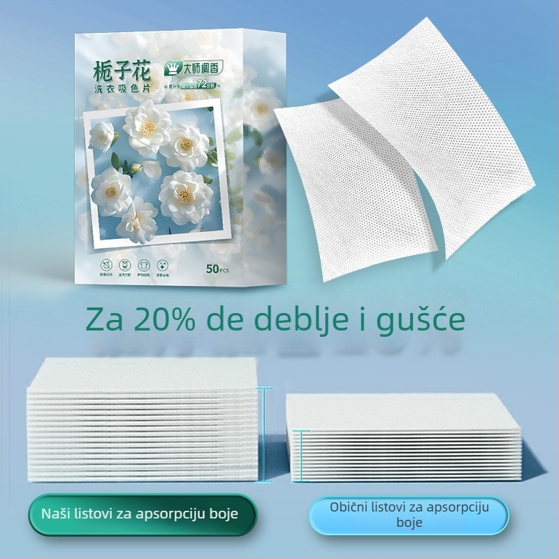 Dai Hao Listovi za Pranje s Apsorpcijom Boja – Zaštita od prijenosa boje, Zaštita tkiva, Listovi za pranje protiv mrlja