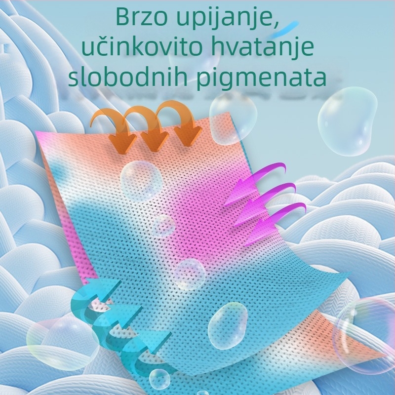 Dai Hao Listovi za Pranje s Apsorpcijom Boja – Zaštita od prijenosa boje, Zaštita tkiva, Listovi za pranje protiv mrlja