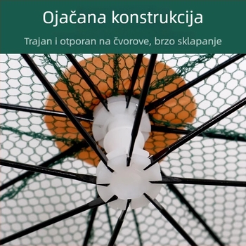 Sklopiva mrežasta kavezica za škampe - mreža, model HNYJ-00, za vanjsku upotrebu, pogodno za škampe, rakove, ribu, jastoge i krabe