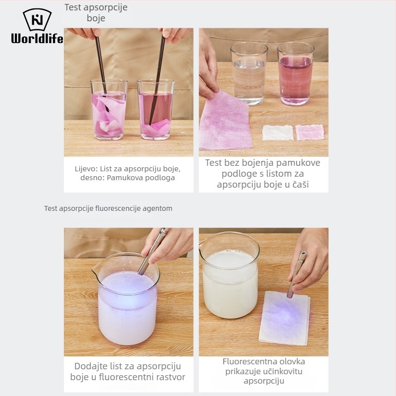 World Life Listovi za Pranje Sprječavanje Prijenosa Boje u Perilici