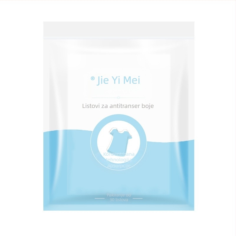 Listovi za apsorpciju boje i sprječavanje prijenosa boje pri pranju, zaštita boja pri miješanom pranju, bez izbjeljivanja