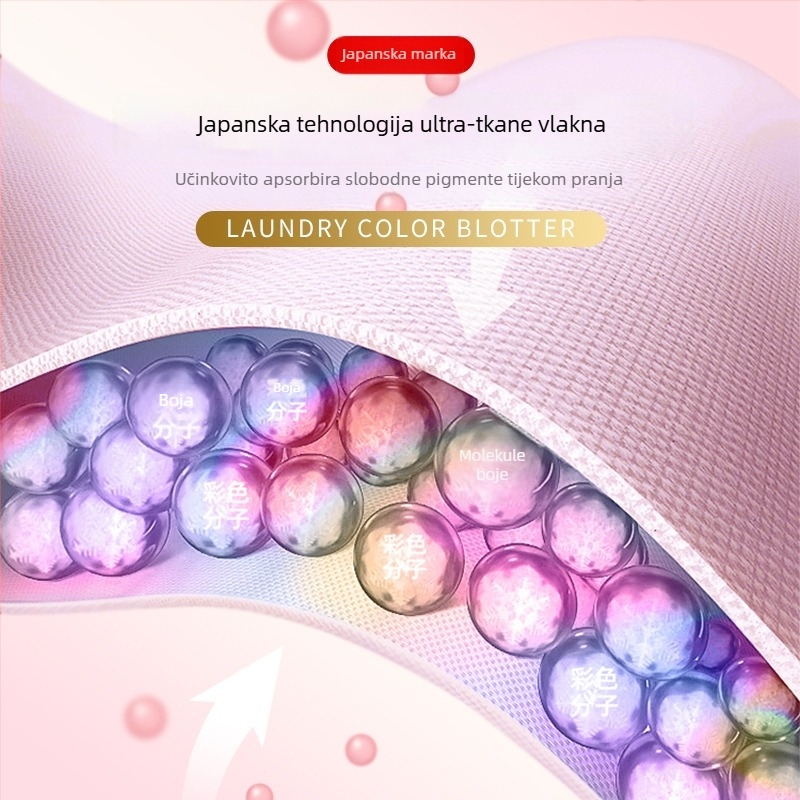 Wordlife Listovi za apsorpciju boja za rublje, 60 listova po paketu, 48 paketa u kutiji