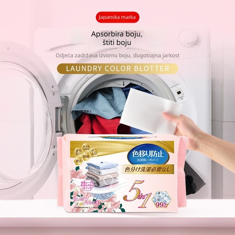 Wordlife Listovi za apsorpciju boja za rublje, 60 listova po paketu, 48 paketa u kutiji