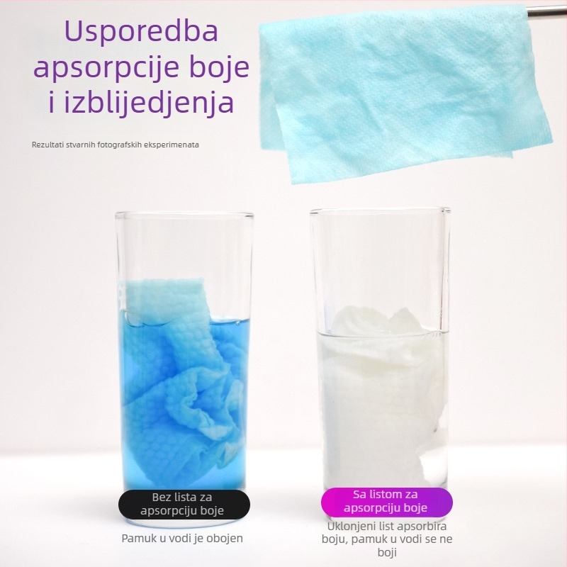 Japanski stil listova za apsorpciju boje za pranje - 5 u 1, protiv mrlja, protiv prijenosa boje, dugotrajni miris (90 listova)