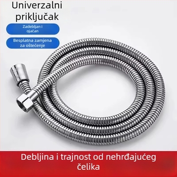 Tuš crijevo – otporno na kidanje, nehrđajući čelik, izvlačno, univerzalni priključci