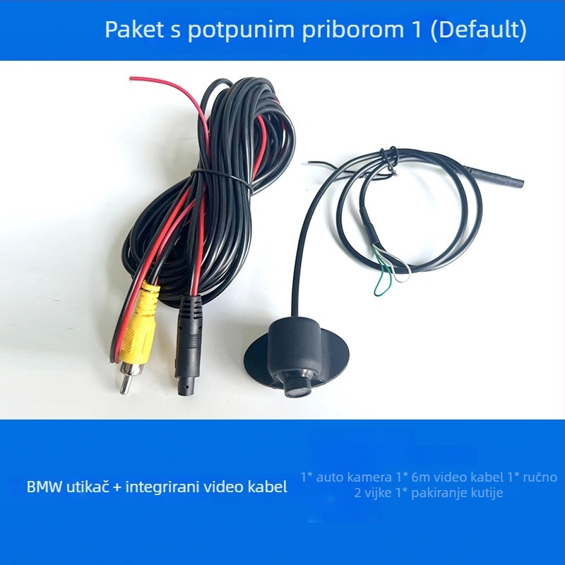 HD kamera za mrtvu točku automobila s 360° rotacijom, prednji/bočni/stražnji prikaz, rezolucija 928x520, 12V, model YSJ-026