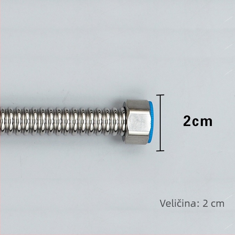 Nehrđajući čelični fleksibilni vodovodni spoj – ulaz/izlaz za WC, umivaonik i bojler – navoji, 304SS, nominalni tlak 1.0, -15 do 90°C