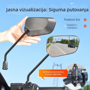 Retrovizor za električni motor – HD širokokutni konveksni, materijal: plast + staklo, Mojielong, Šifra proizvoda 2505310004