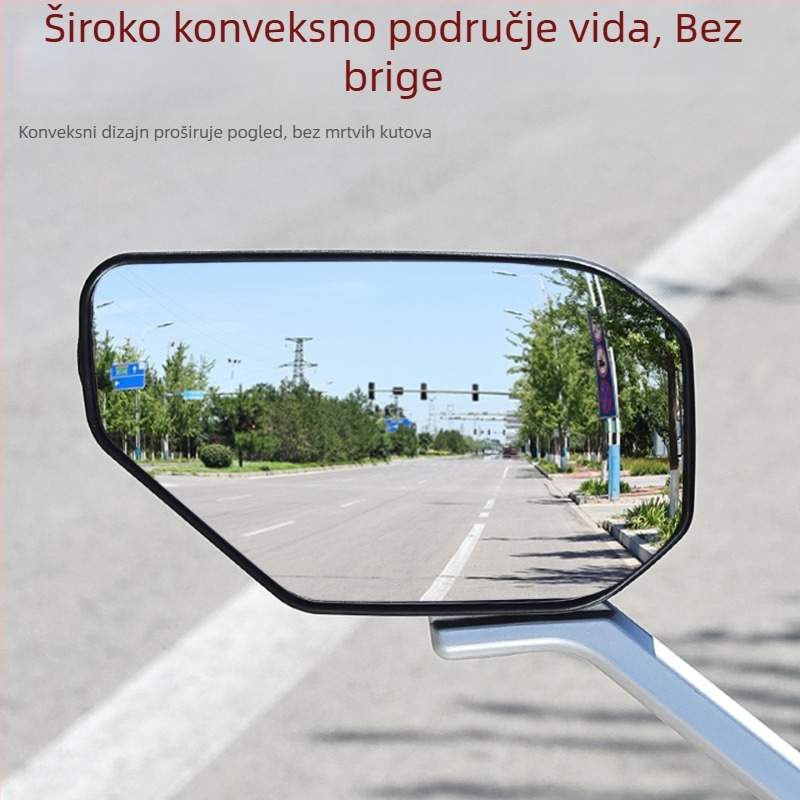 Zadnje ogledalo za električne motocikle, ABS plast + staklo, Mogelon