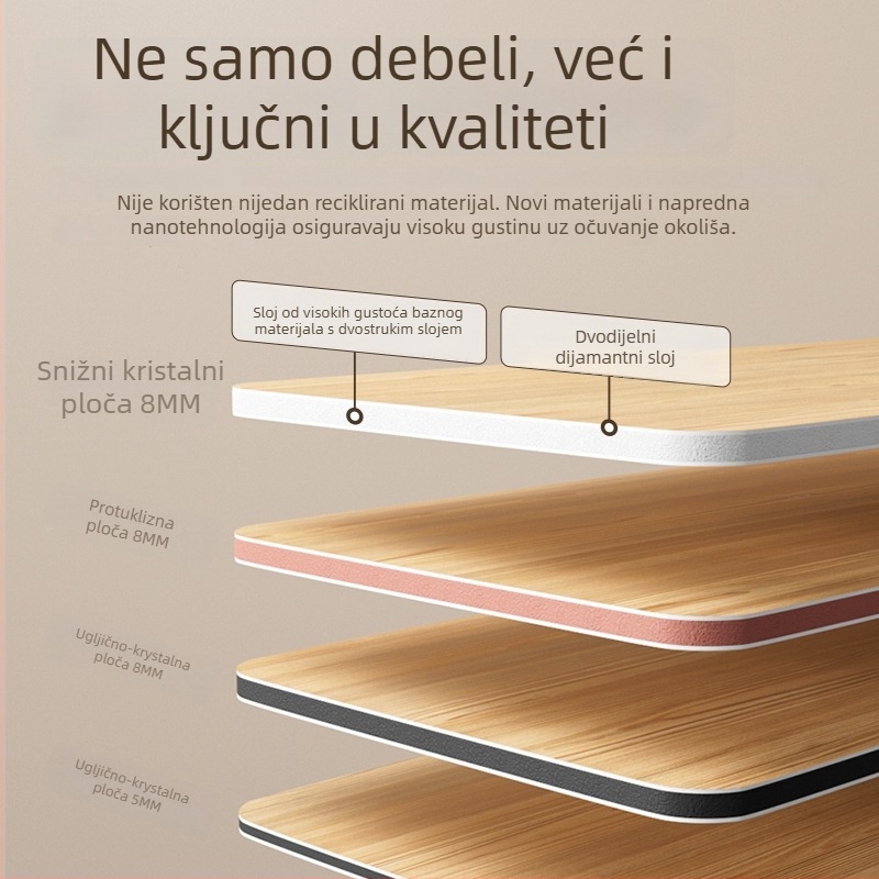 Zidni panel od bambusovih vlakana s drvenim premazom — karbon kristal ploča, besprijekorna dekorativna površina, vodootporni unutarnji pozadinski zid