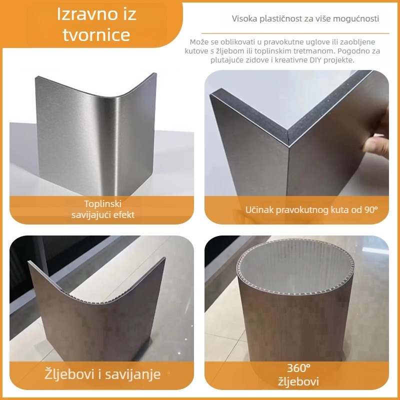 PVC panel karbonskog kristala, 8 mm, plochog oblika, zidni panel za kuću, hotel i ured dekor