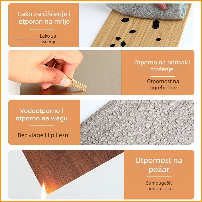 PVC panel karbonskog kristala, 8 mm, plochog oblika, zidni panel za kuću, hotel i ured dekor