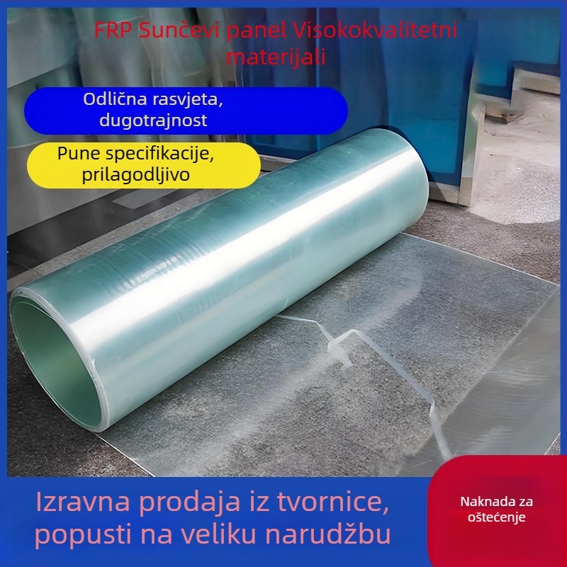 FRP panel dnevno osvjetljenje – proziran ravni list za staklenik