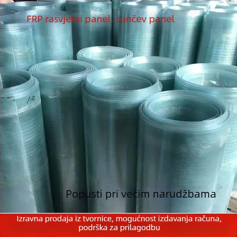FRP panel dnevno osvjetljenje – proziran ravni list za staklenik