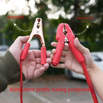 Kuster kablovi za pokretanje automobila s kliještima – debeli bakar, antifriz dizajn, hitna uporaba