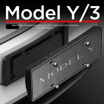 Okvir registarske pločice za Tesla Model 3/Y – plastični, Broj proizvoda YS-01, Tip: Drugo
