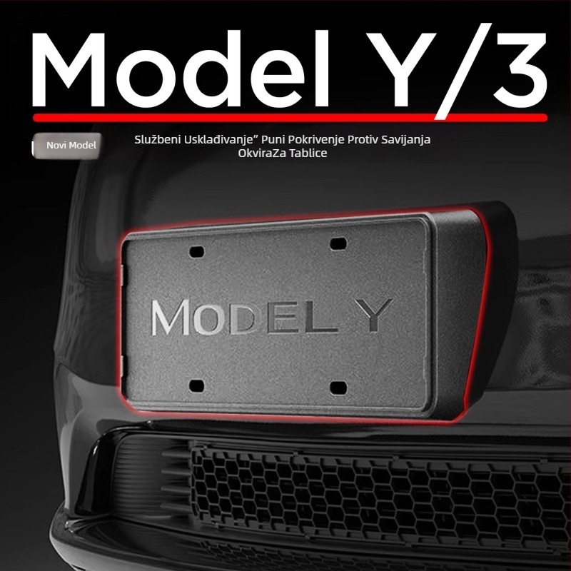 Okvir registarske pločice za Tesla Model 3/Y – plastični, Broj proizvoda YS-01, Tip: Drugo
