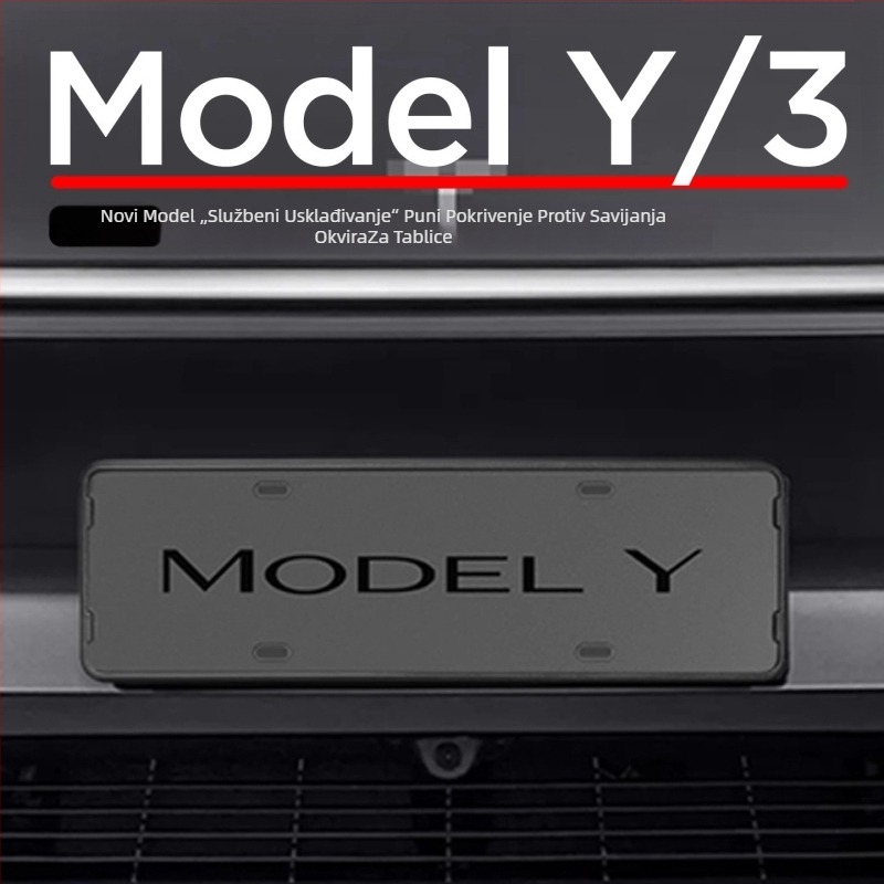 Okvir registarske pločice za Tesla Model 3/Y – plastični, Broj proizvoda YS-01, Tip: Drugo