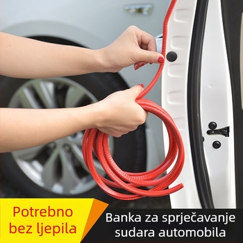 Automobilska U-oblik zaštitna traka, PVC+metal, univerzalna kompatibilnost, model Bumper strip 1, Crazy Yao