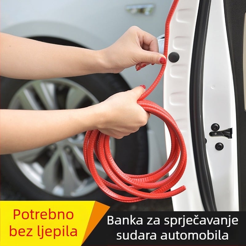 Automobilska U-oblik zaštitna traka, PVC+metal, univerzalna kompatibilnost, model Bumper strip 1, Crazy Yao
