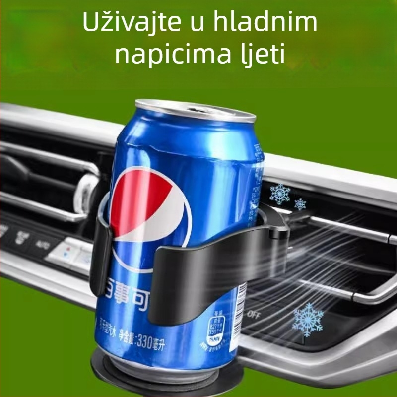 Auto držač za čašu, sklopivi nosač na izlaz zraka, anti-šok, ABS materijal