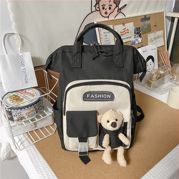 Ženski ruksak u korejskom stilu s pejzažnim uzorkom, najlon materijal, podstava od poliestera, ultralak, proljeće 2025