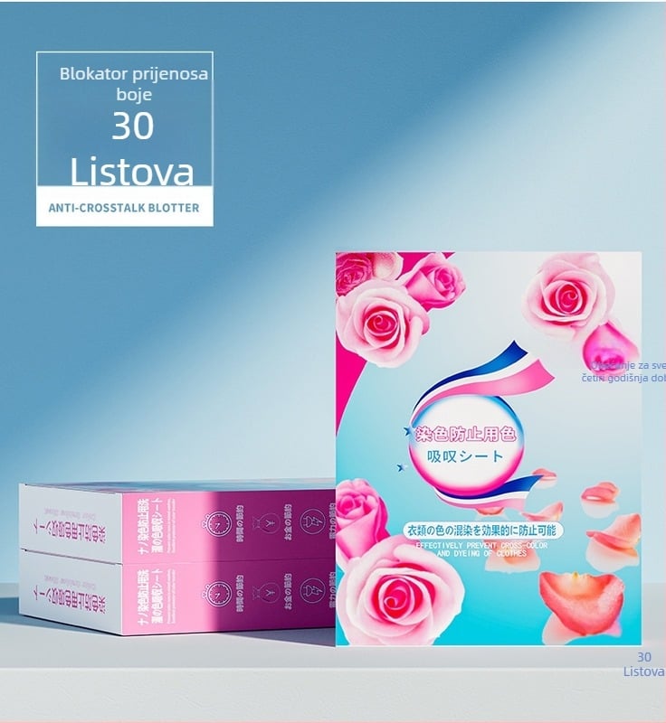 Listići za hvatanje boja pri pranju - sprječavaju transfer boja, sprječavaju miješanje boja, obiteljsko pakiranje, Značka: Appointment in four seasons