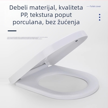 UV-tip zatvarač za WC s jastučićem, univerzalni, debeli potporni dio, PP ploča, razmak rupa 12-18