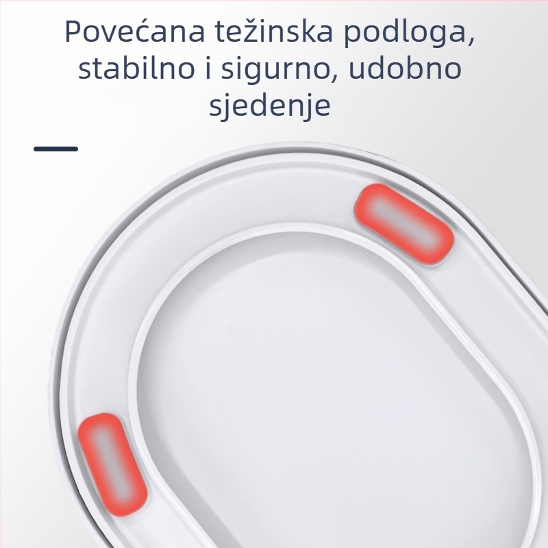 UV-tip zatvarač za WC s jastučićem, univerzalni, debeli potporni dio, PP ploča, razmak rupa 12-18