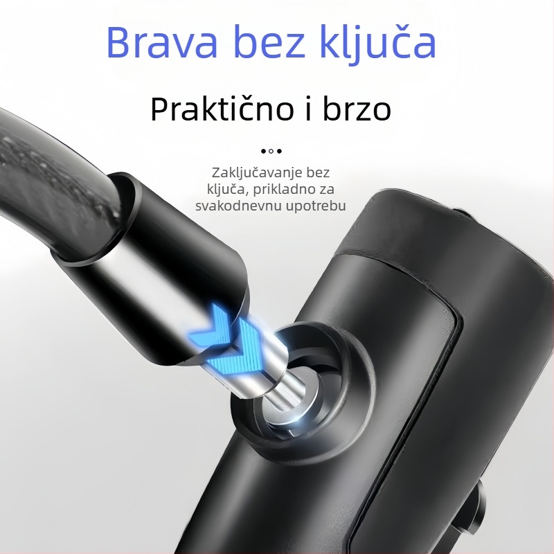 Lančani sigurnosni lok za bicikle i motocikle, protiv krađe, opći model, moderni minimalistički stil
